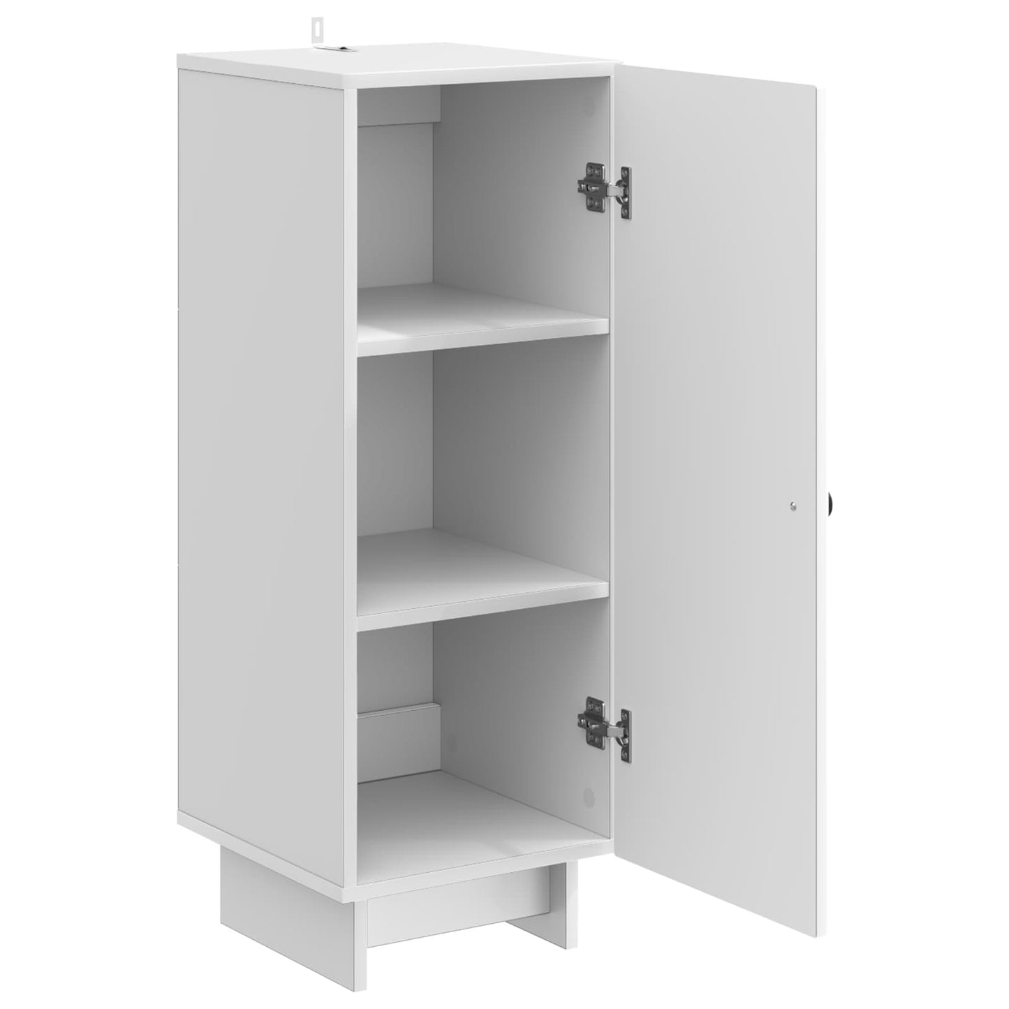 Sideboard Hvid højglans 33 x 34,5 x 90 cm Konstrueret træ