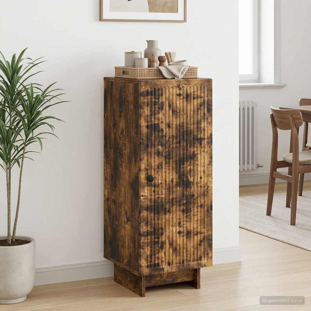 Sideboard Røget eg 33 x 34,5 x 90 cm Konstrueret træ