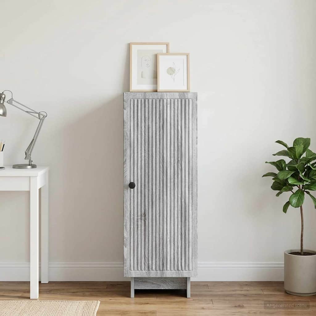 Sideboard Grå Sonoma 33 x 34,5 x 90 cm Konstrueret træ