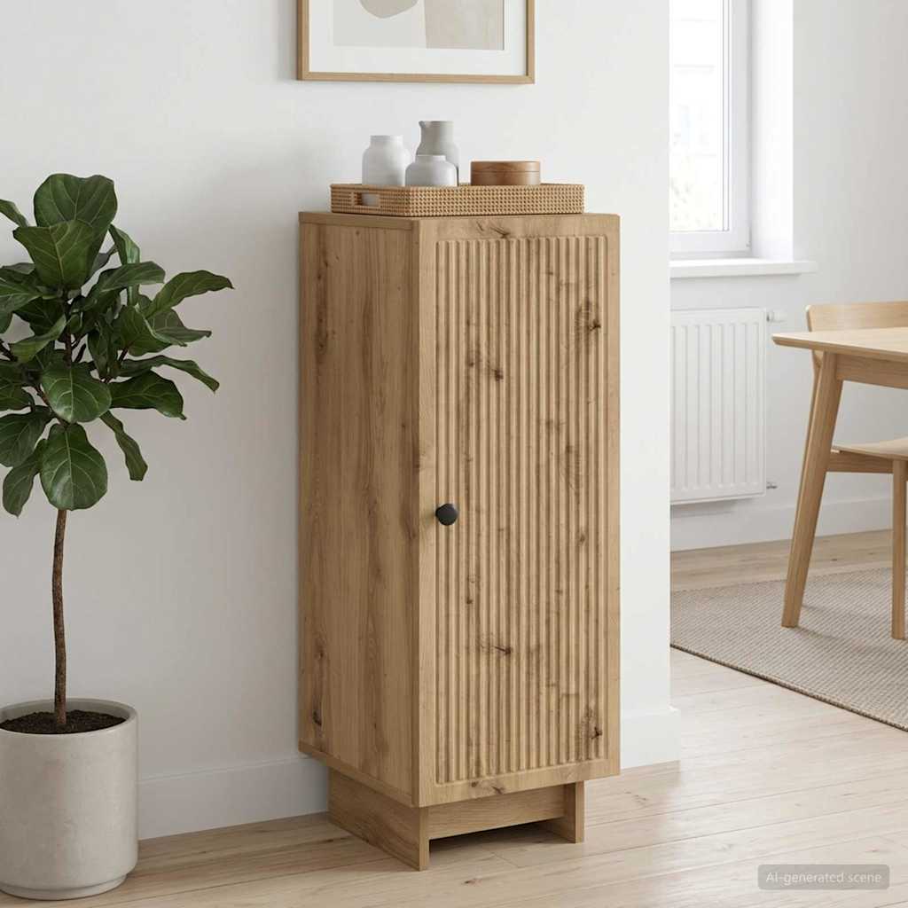 Sideboard Artisan-eg 33 x 34,5 x 90 cm Konstrueret træ