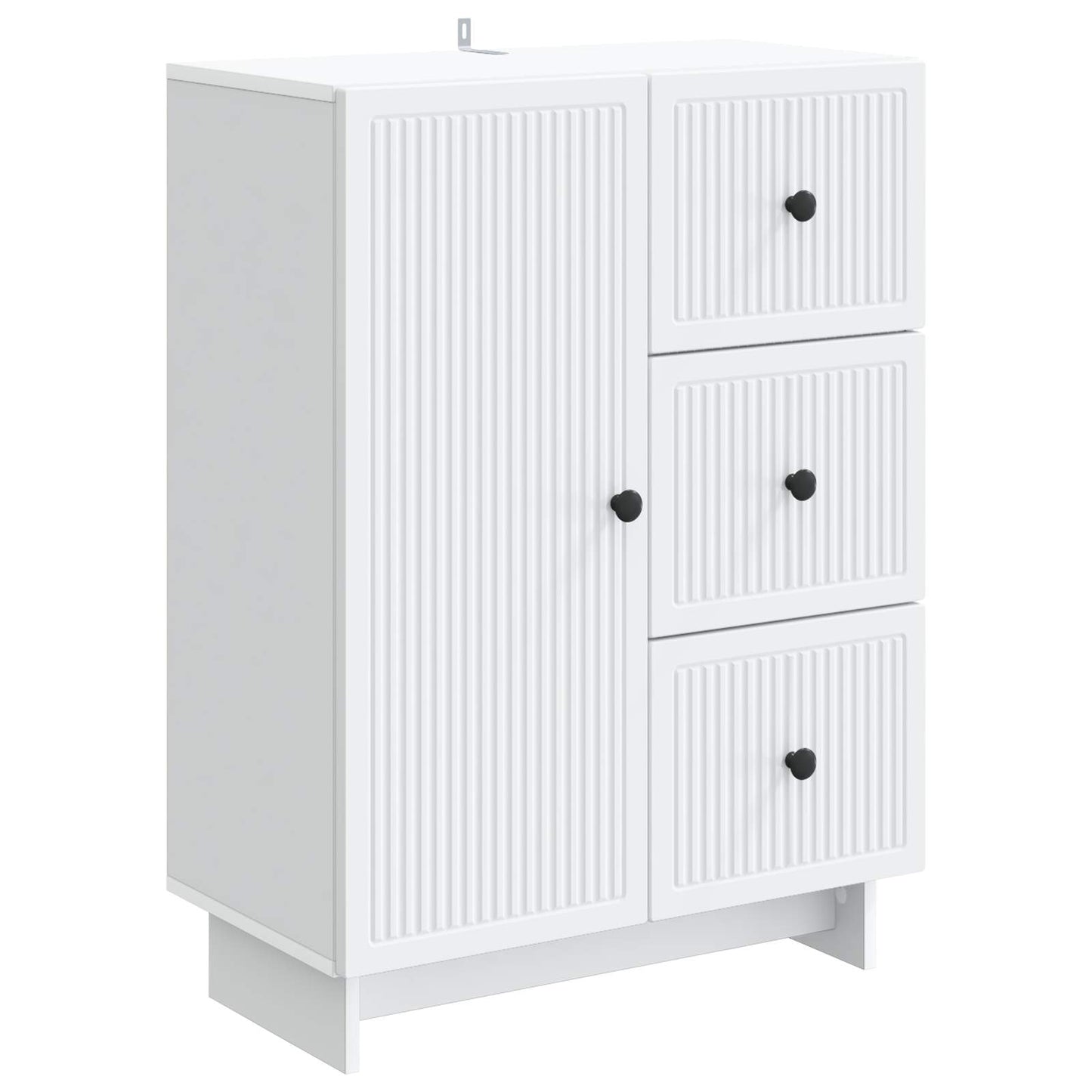 Sideboard Hvid 66 x 34,5 x 90 cm Konstrueret træ
