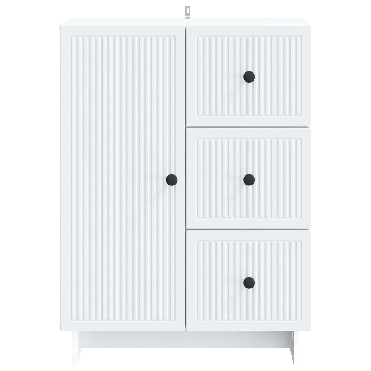 Sideboard Hvid 66 x 34,5 x 90 cm Konstrueret træ