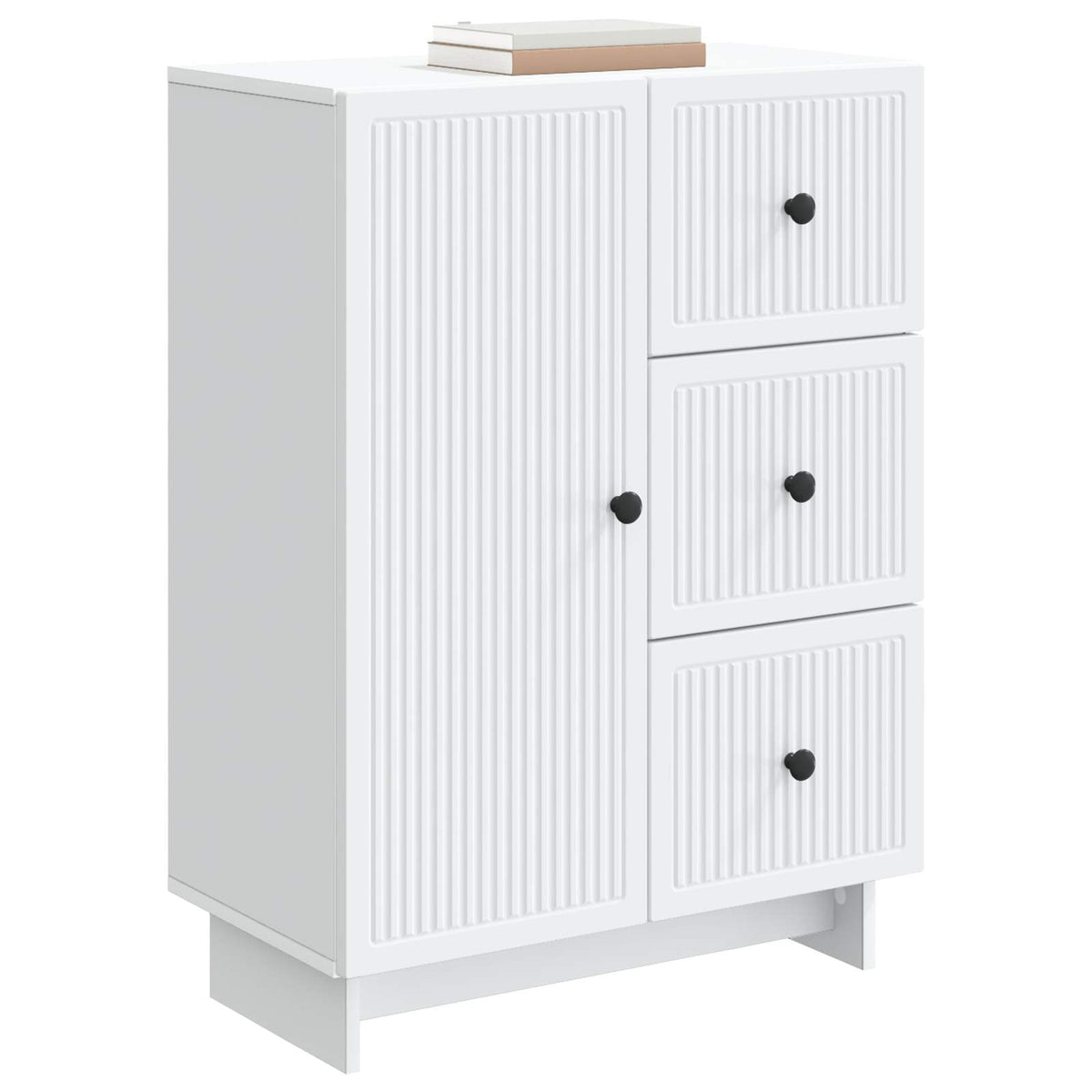 Sideboard Hvid 66 x 34,5 x 90 cm Konstrueret træ