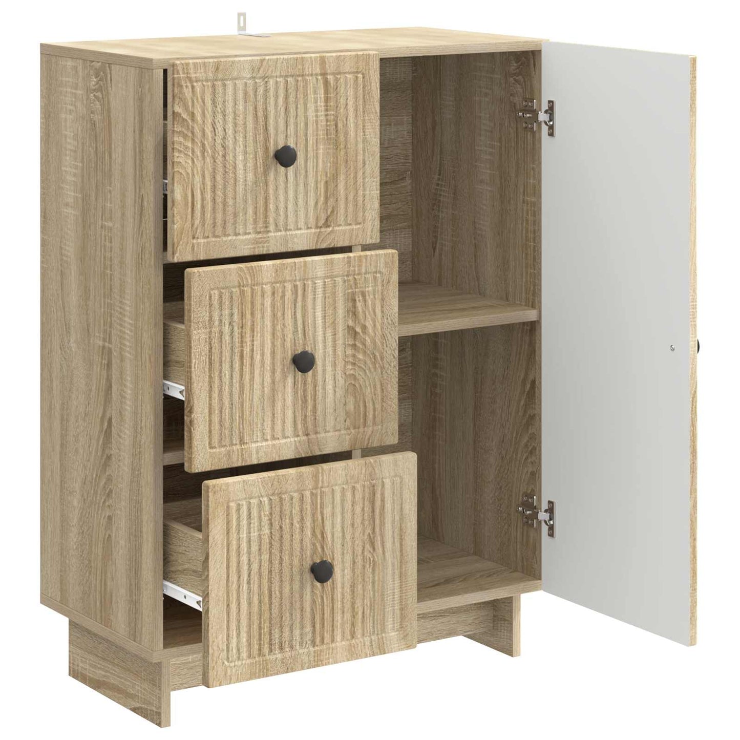 Sideboard Sonoma-eg 66 x 34,5 x 90 cm Konstrueret træ