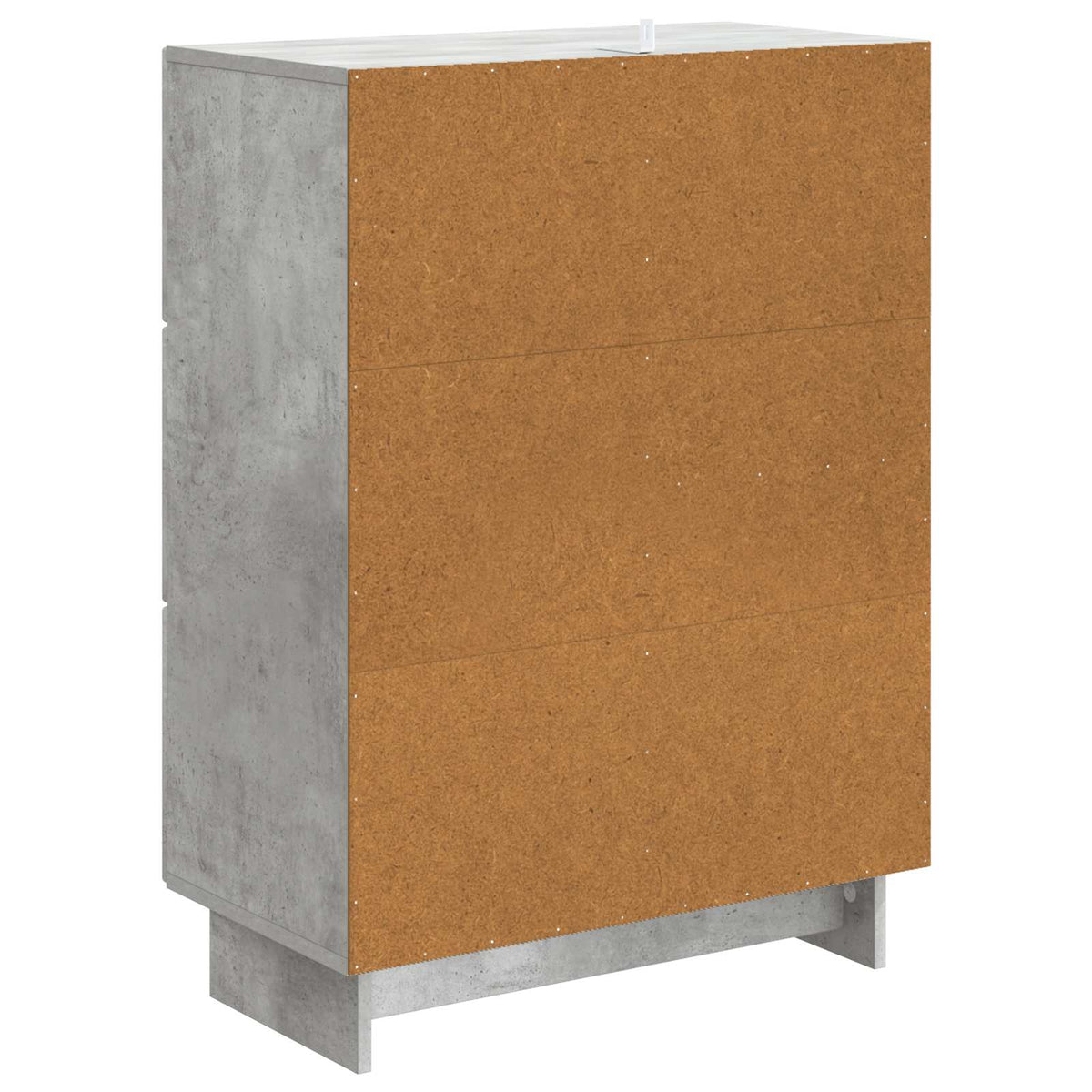 Sideboard med skuffe Betongrå 66 x 34,5 x 90 cm Konstrueret træ