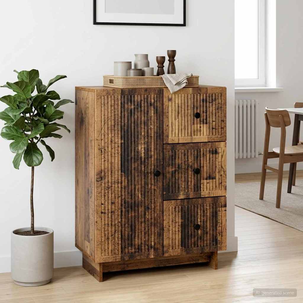 Sideboard Gammelt træ 66 x 34,5 x 90 cm Konstrueret træ