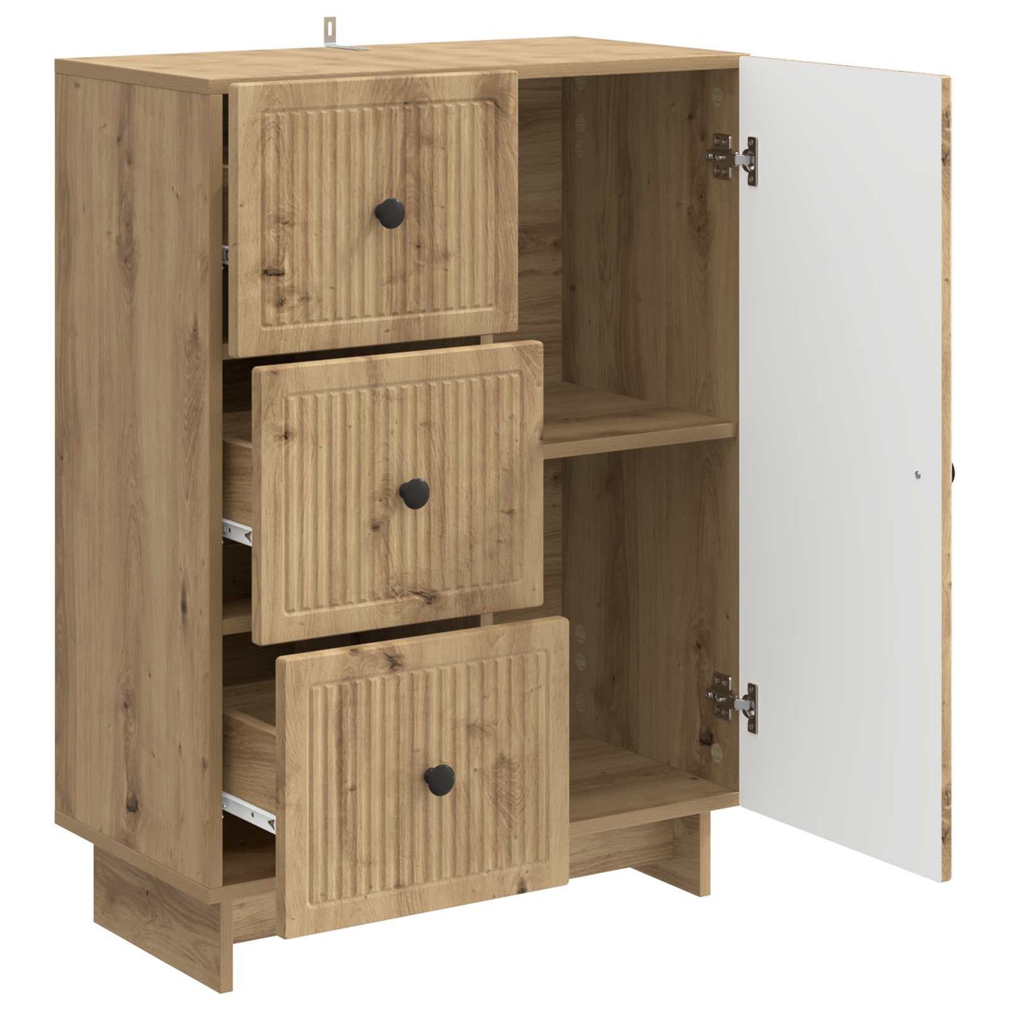 Sideboard Artisan-eg 66 x 34,5 x 90 cm Konstrueret træ