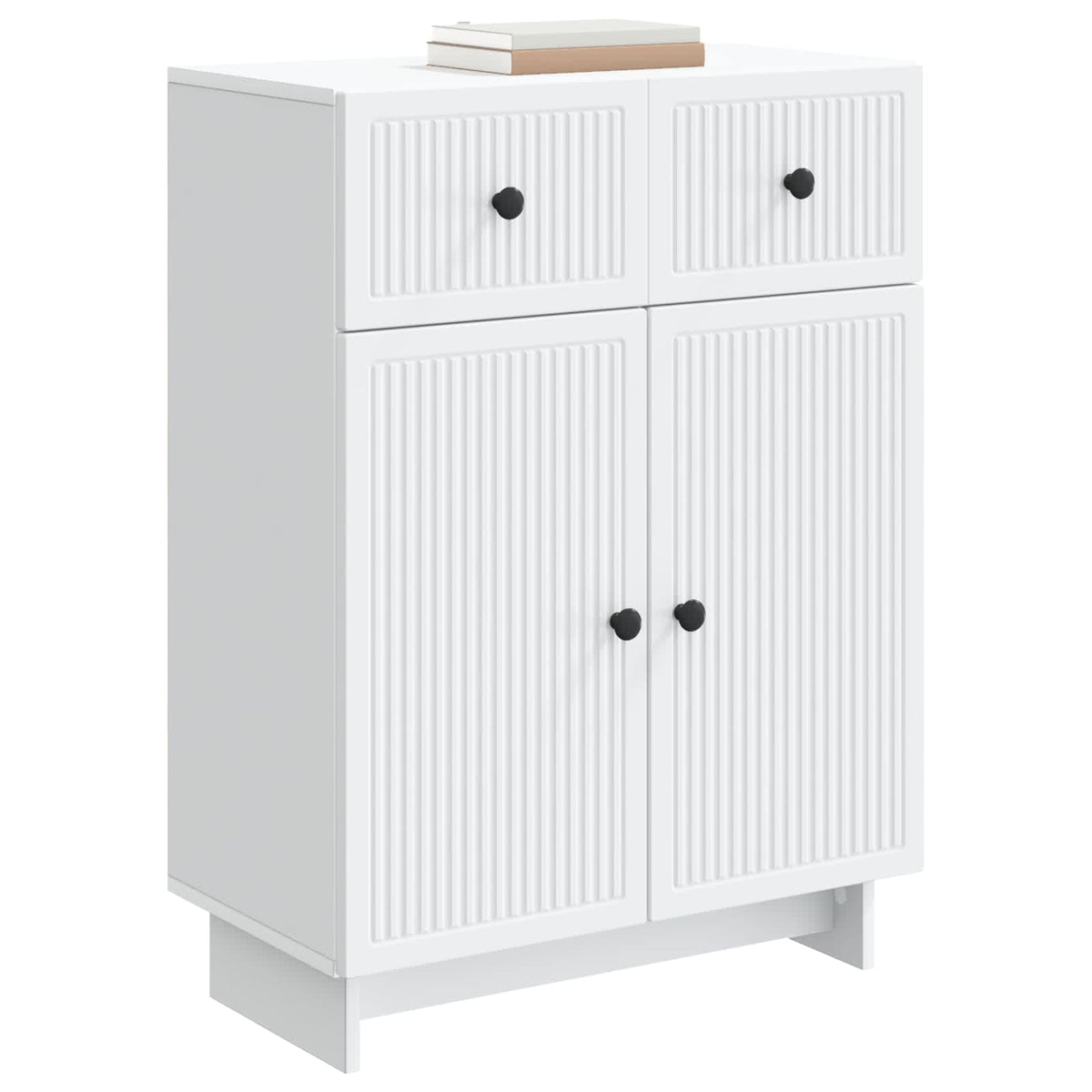 Sideboard Hvid 66 x 34,5 x 90 cm Konstrueret træ