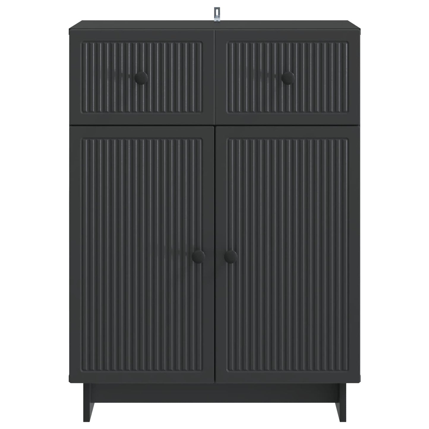 Sideboard Sort 66 x 34,5 x 90 cm Konstrueret træ