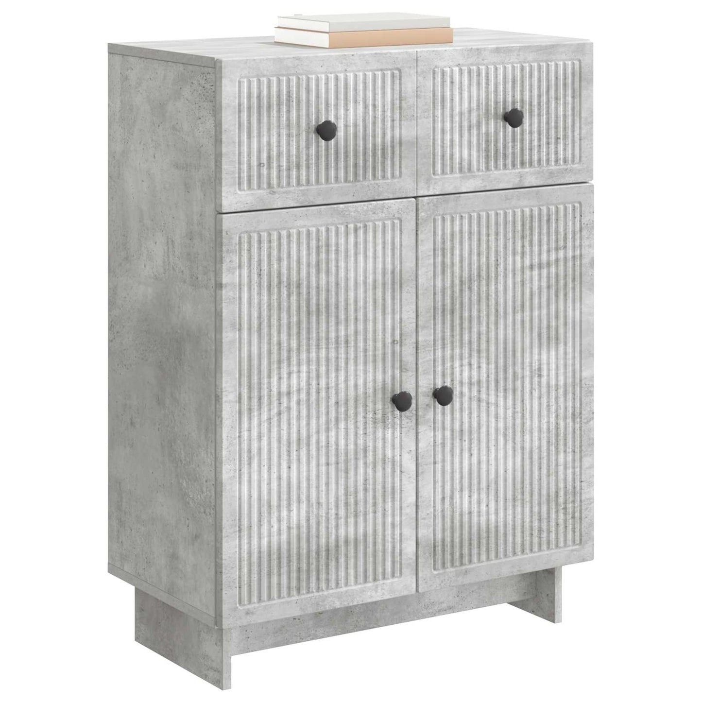 Sideboard Betongrå 66 x 34,5 x 90 cm Konstrueret træ