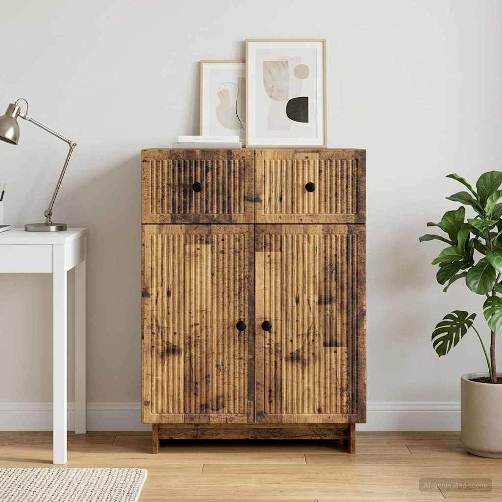 Sideboard Gammelt træ 66 x 34,5 x 90 cm Konstrueret træ