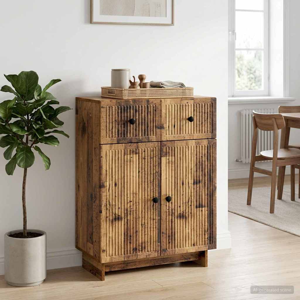 Sideboard Gammelt træ 66 x 34,5 x 90 cm Konstrueret træ