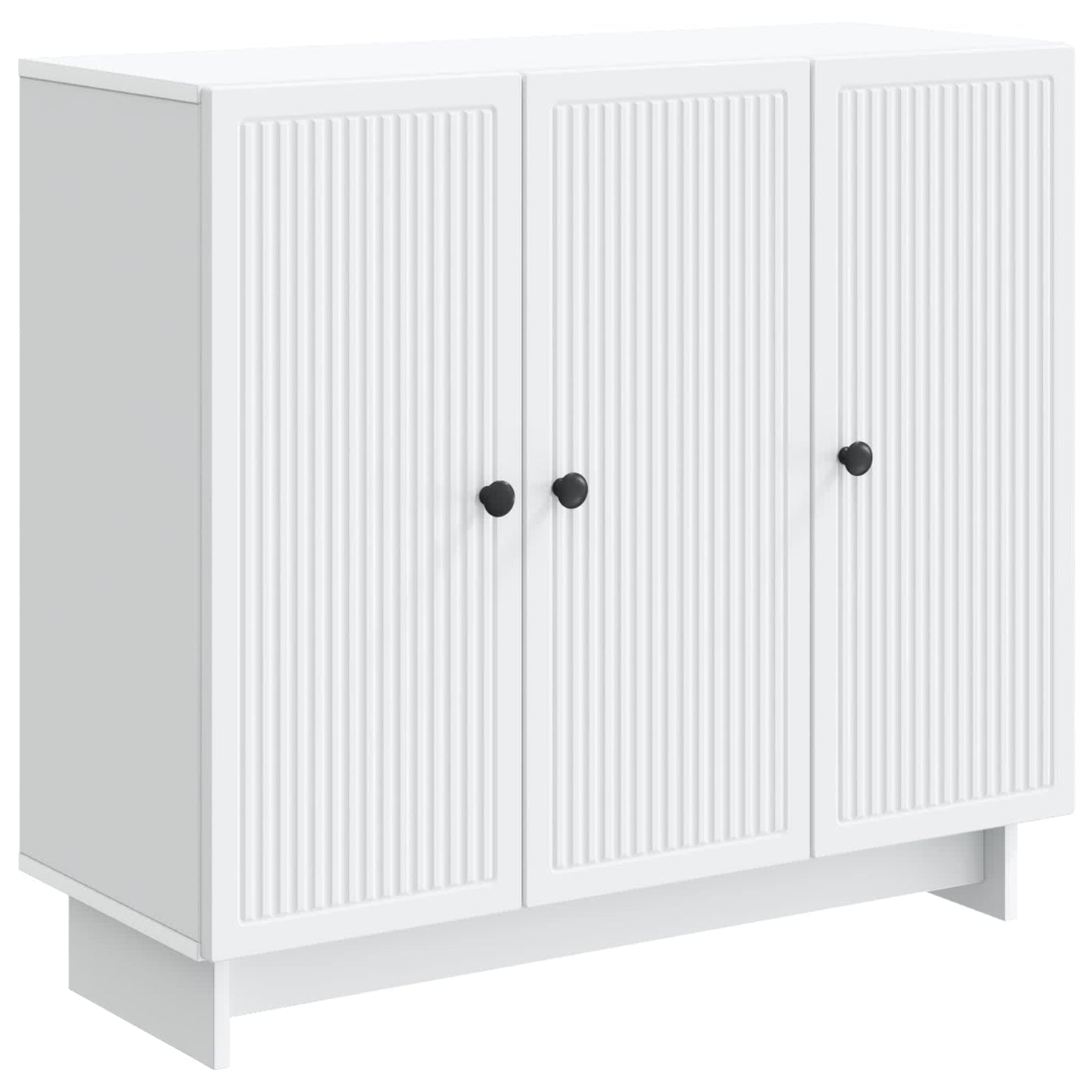 Sideboard Hvid 89 x 34,5 x 80 cm Konstrueret træ
