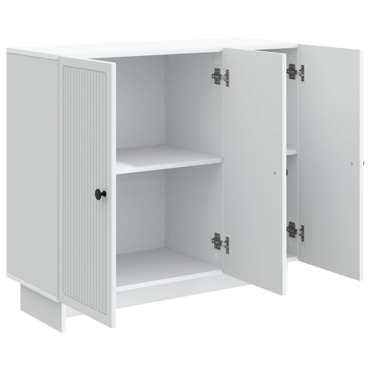 Sideboard Hvid 89 x 34,5 x 80 cm Konstrueret træ