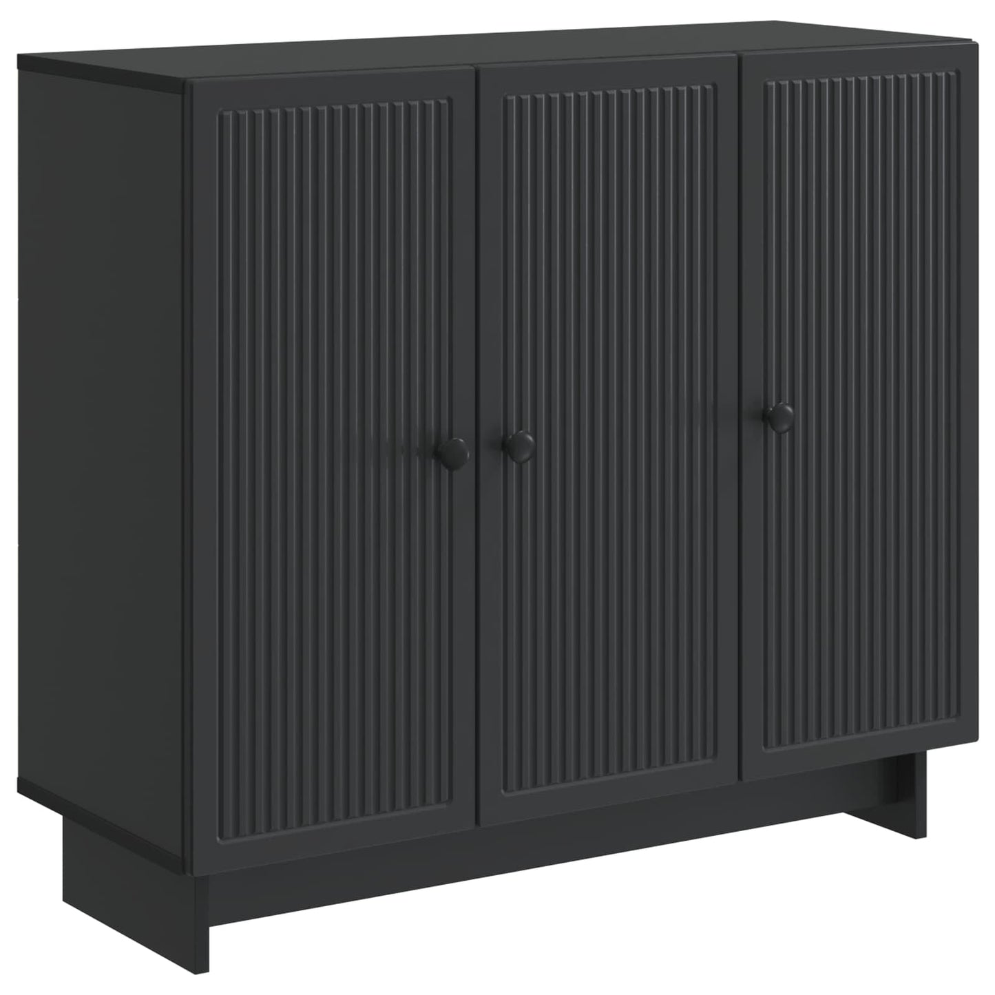 Sideboard Sort 89 x 34,5 x 80 cm Konstrueret træ