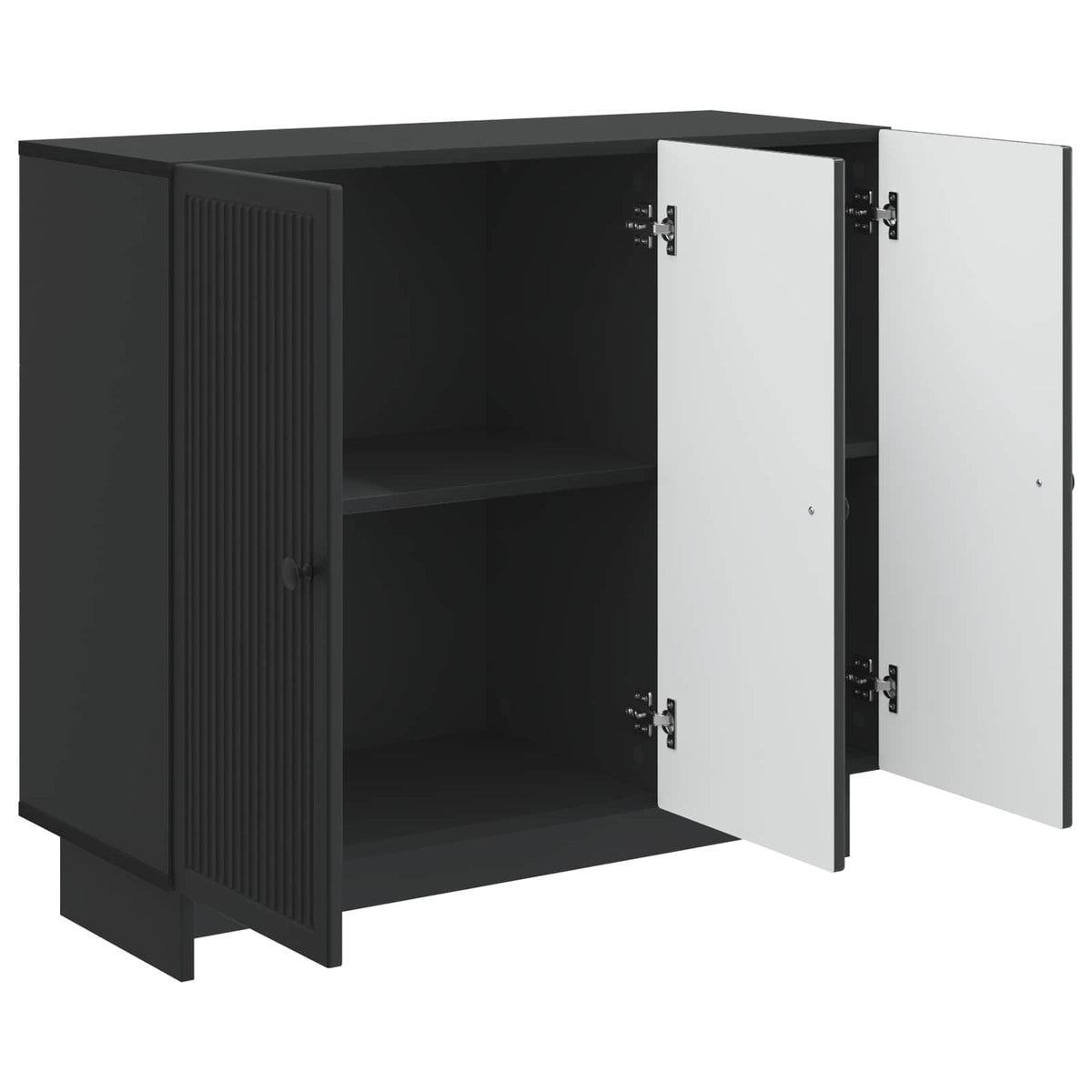 Sideboard Sort 89 x 34,5 x 80 cm Konstrueret træ