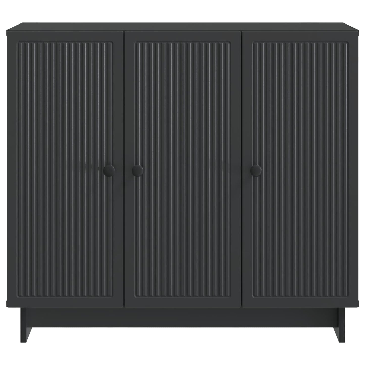 Sideboard Sort 89 x 34,5 x 80 cm Konstrueret træ