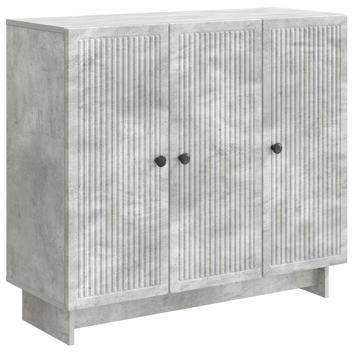 Sideboard Betongrå 89 x 34,5 x 80 cm Konstrueret træ
