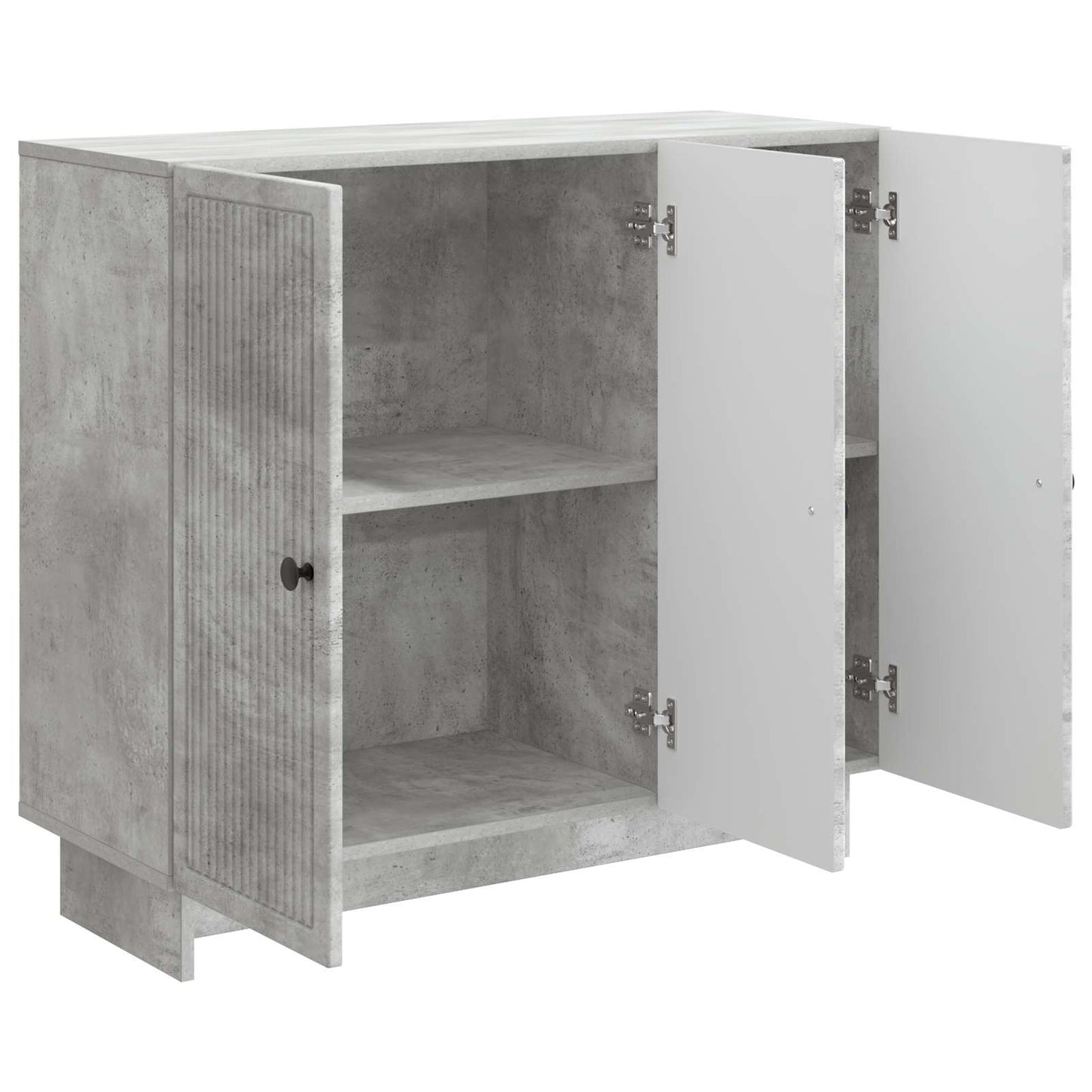 Sideboard Betongrå 89 x 34,5 x 80 cm Konstrueret træ