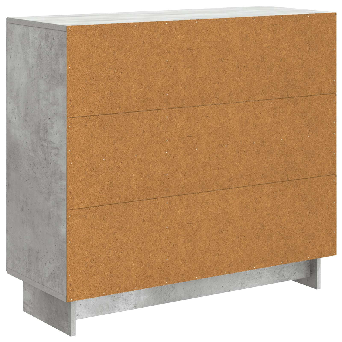 Sideboard Betongrå 89 x 34,5 x 80 cm Konstrueret træ