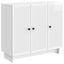 Sideboard Hvid højglans 89 x 34,5 x 80 cm Konstrueret træ