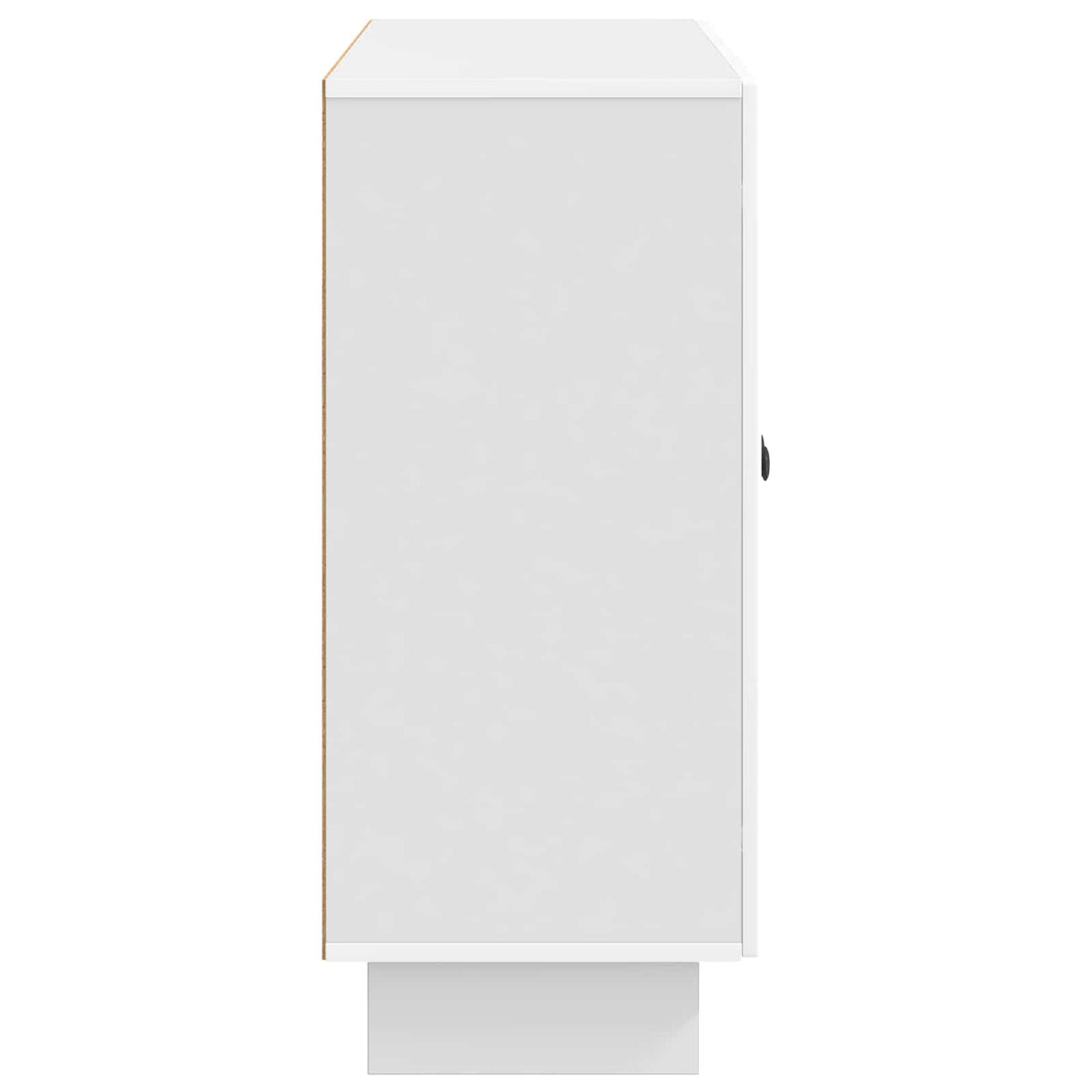 Sideboard Hvid højglans 89 x 34,5 x 80 cm Konstrueret træ