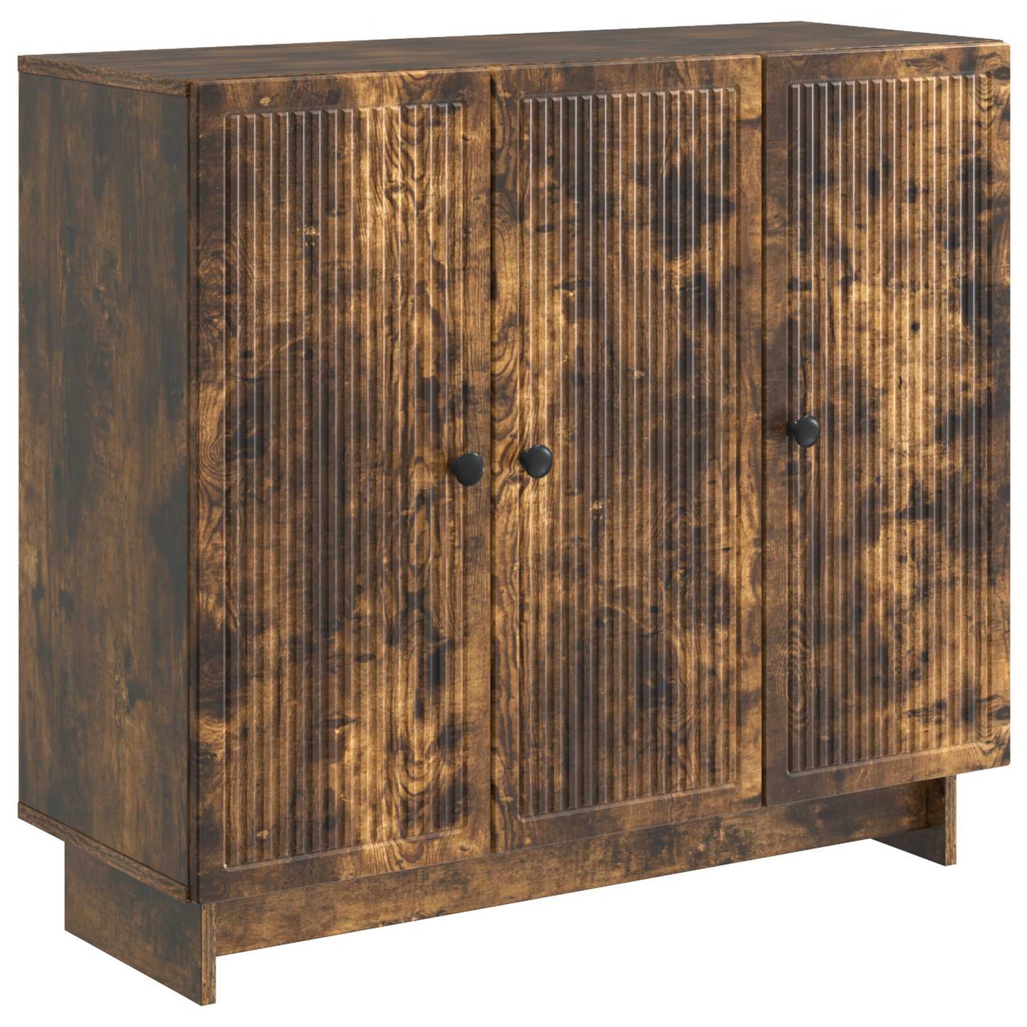 Sideboard Røget eg 89 x 34,5 x 80 cm Konstrueret træ