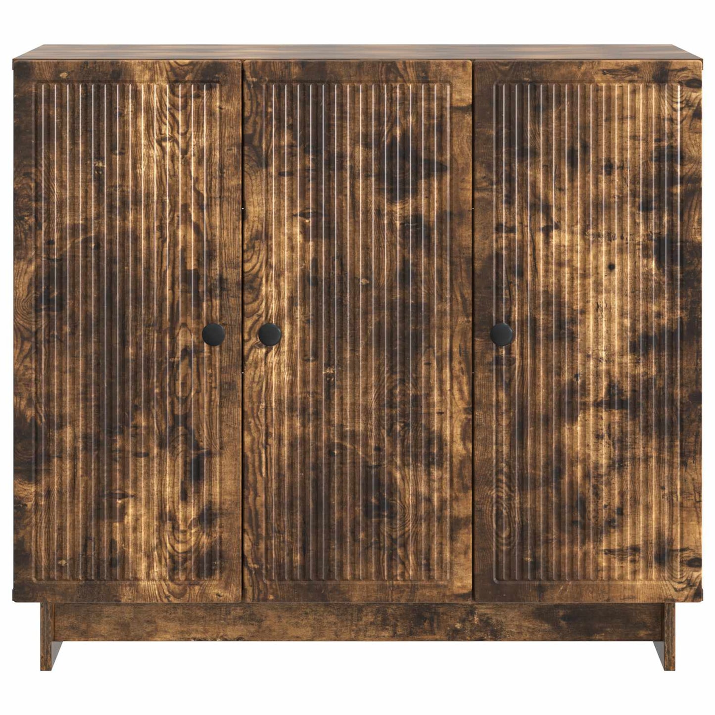 Sideboard Røget eg 89 x 34,5 x 80 cm Konstrueret træ