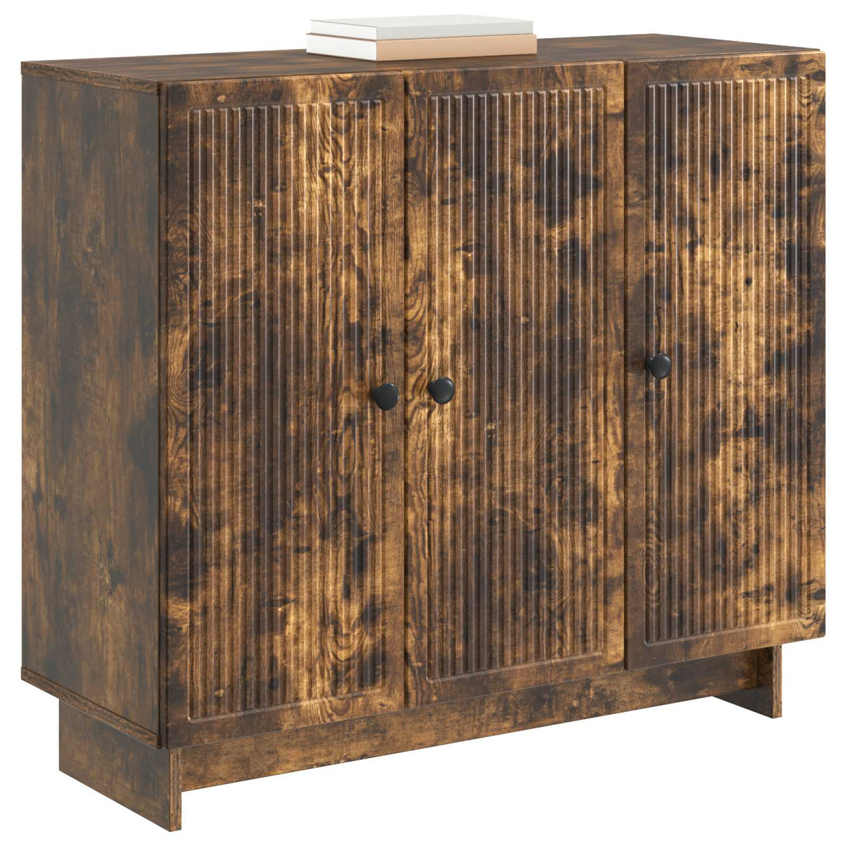 Sideboard Røget eg 89 x 34,5 x 80 cm Konstrueret træ