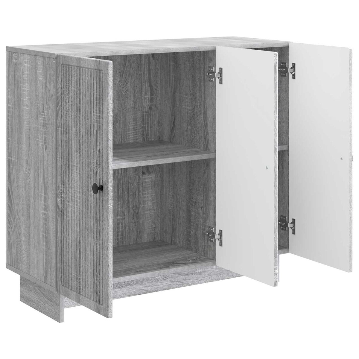 Sideboard Grå sonoma-eg 89 x 34,5 x 80 cm Konstrueret træ