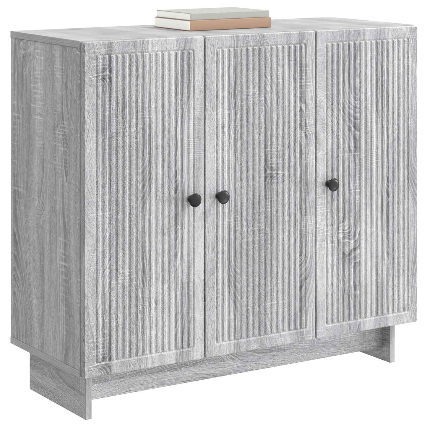 Sideboard Grå sonoma-eg 89 x 34,5 x 80 cm Konstrueret træ