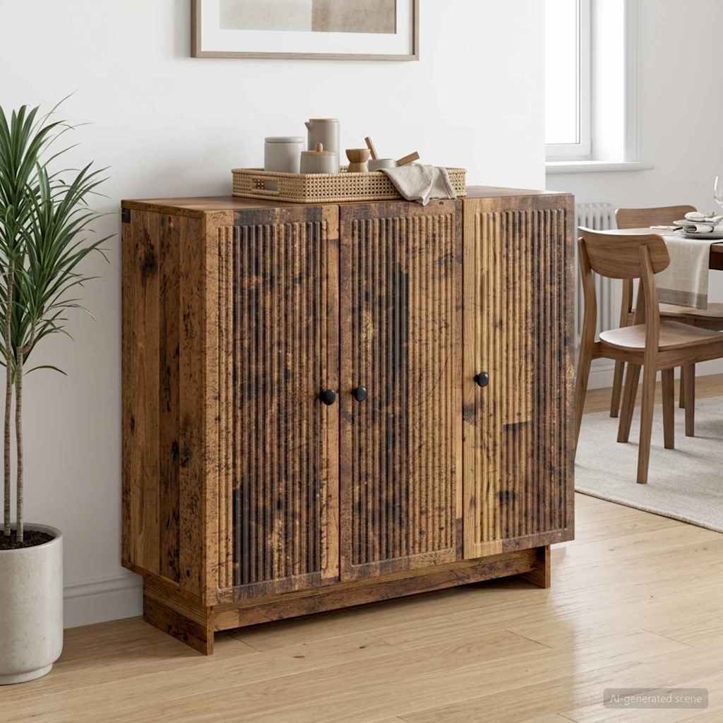 Sideboard Gammelt træ 89 x 34,5 x 80 cm Konstrueret træ