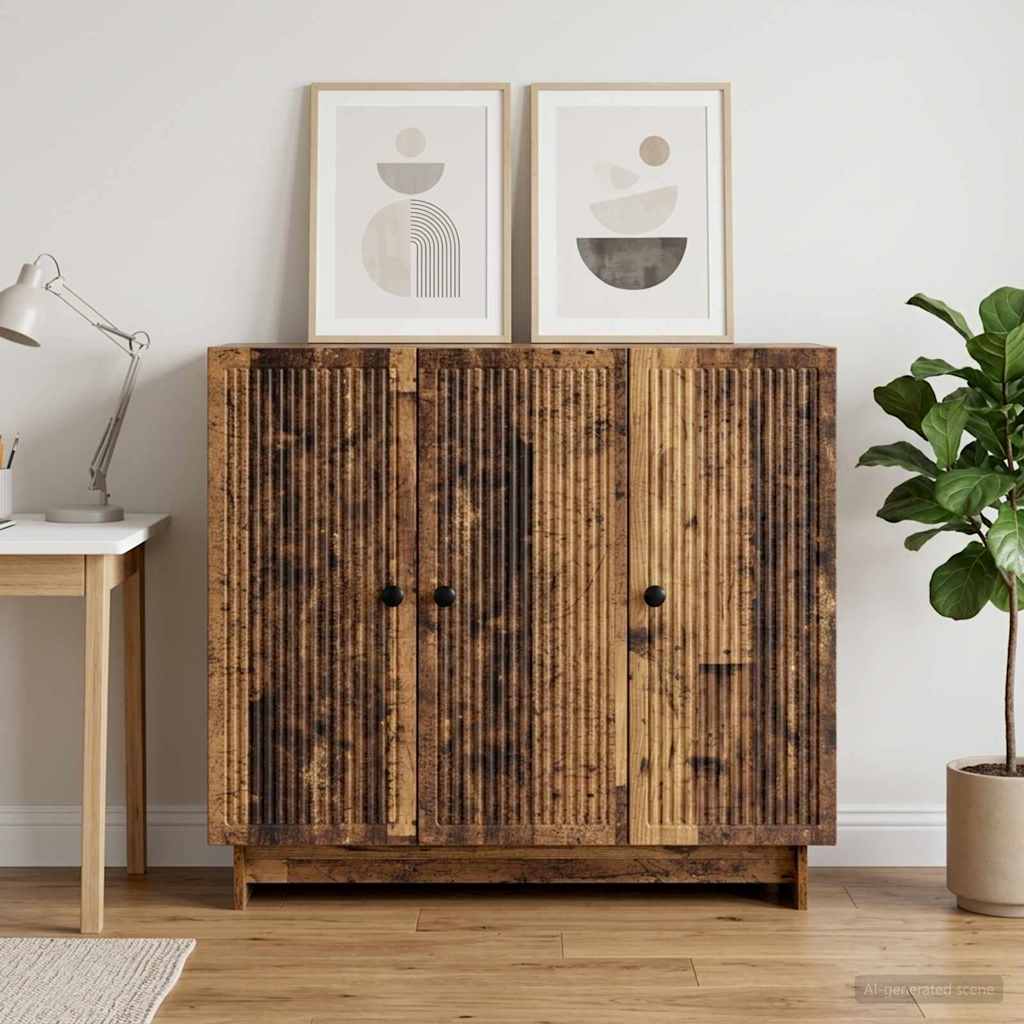 Sideboard Gammelt træ 89 x 34,5 x 80 cm Konstrueret træ