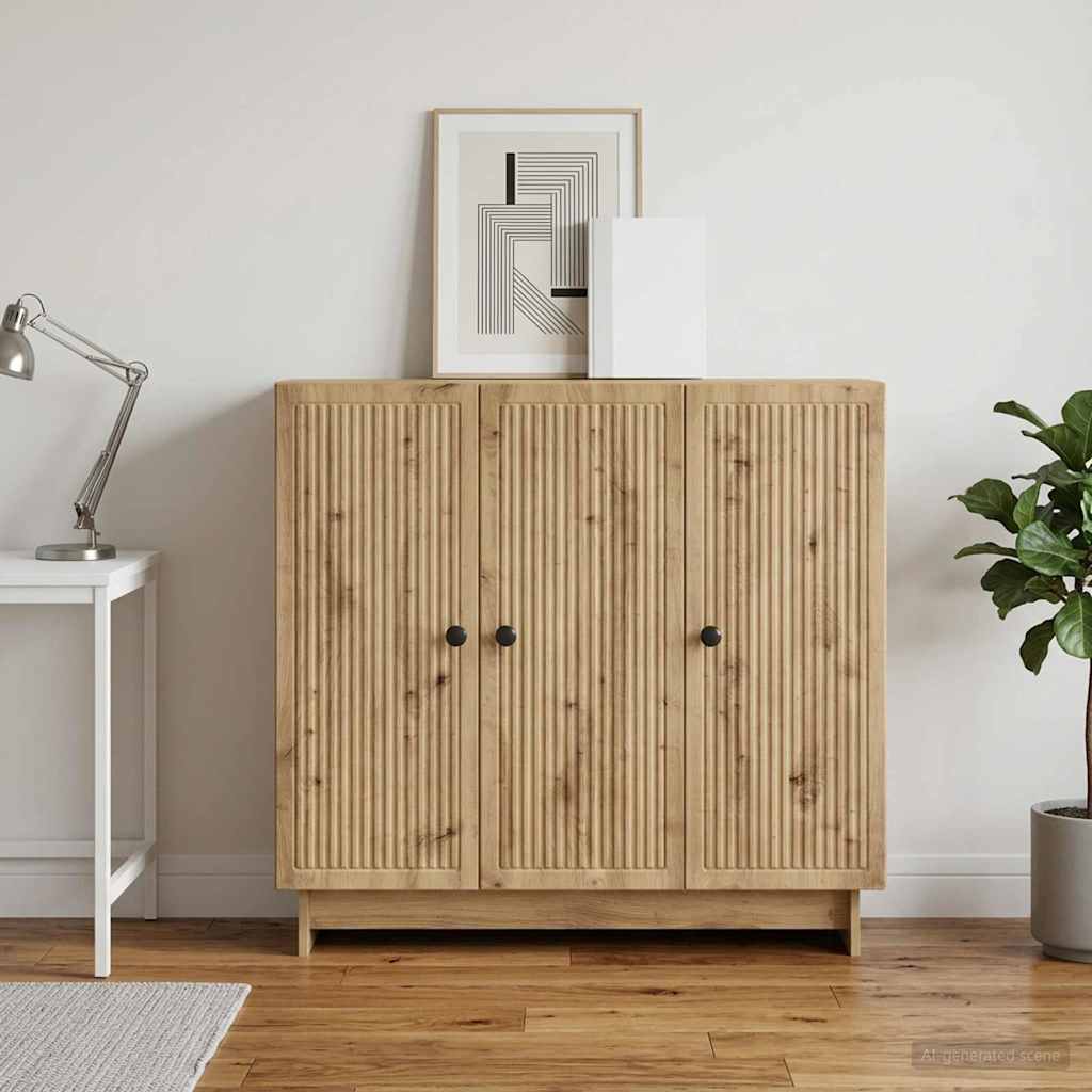 Sideboard Artisan-eg 89 x 34,5 x 80 cm Konstrueret træ