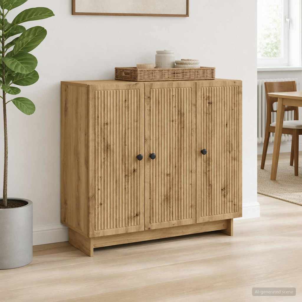 Sideboard Artisan-eg 89 x 34,5 x 80 cm Konstrueret træ