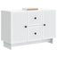 Sideboard Hvid 89 x 34,5 x 60 cm Konstrueret træ