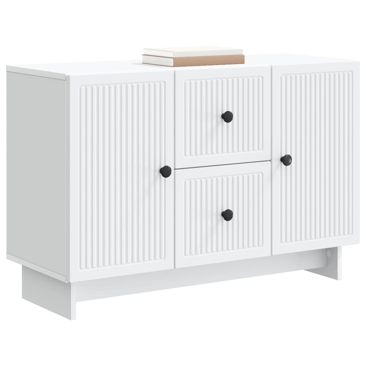 Sideboard Hvid 89 x 34,5 x 60 cm Konstrueret træ