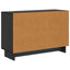 Sideboard med skuffe Sort 89 x 34,5 x 60 cm Konstrueret træ