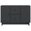 Sideboard med skuffe Sort 89 x 34,5 x 60 cm Konstrueret træ