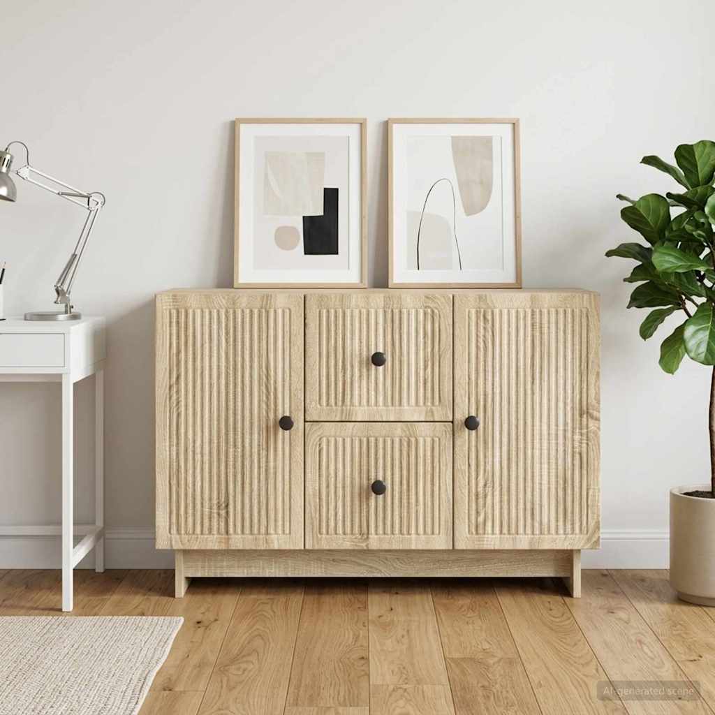 Sideboard Sonoma-eg 89 x 34,5 x 60 cm Konstrueret træ