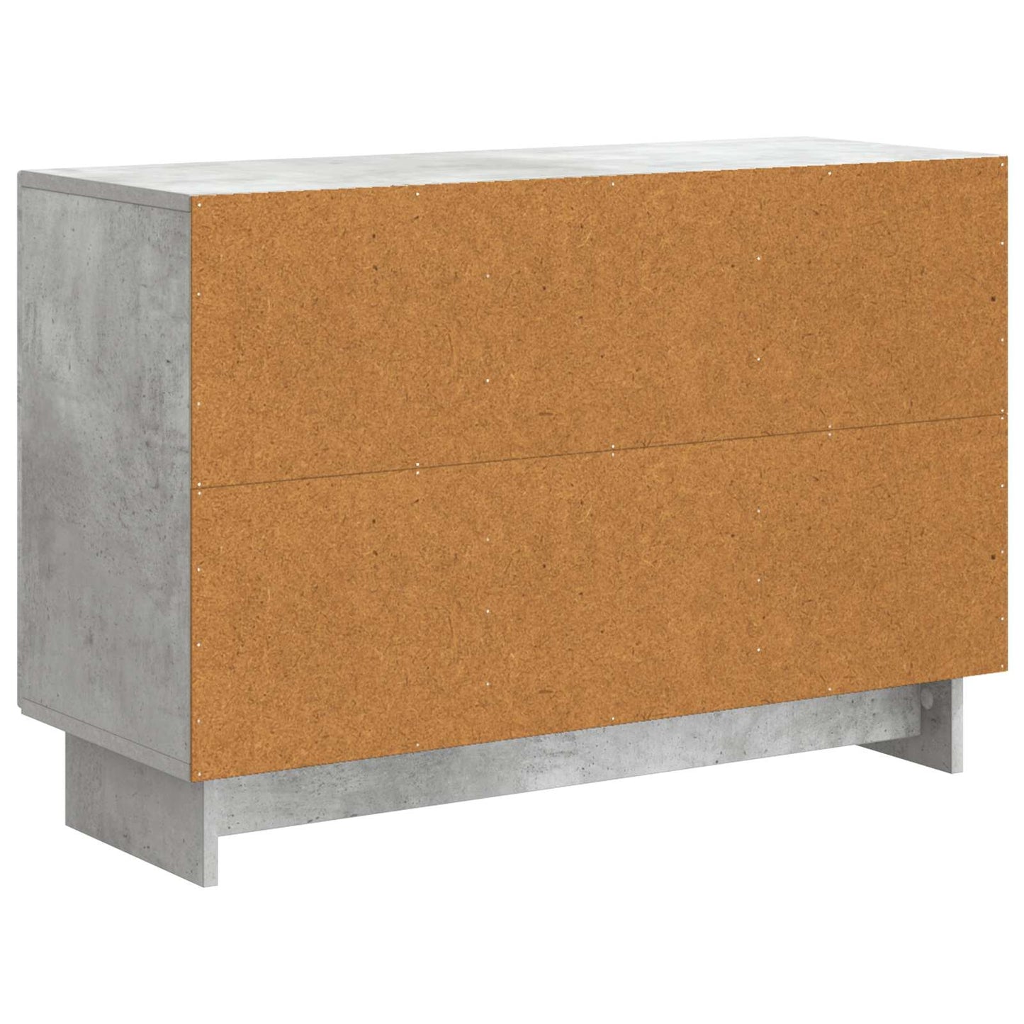 Sideboard med skuffe Betongrå 89 x 34,5 x 60 cm Konstrueret træ