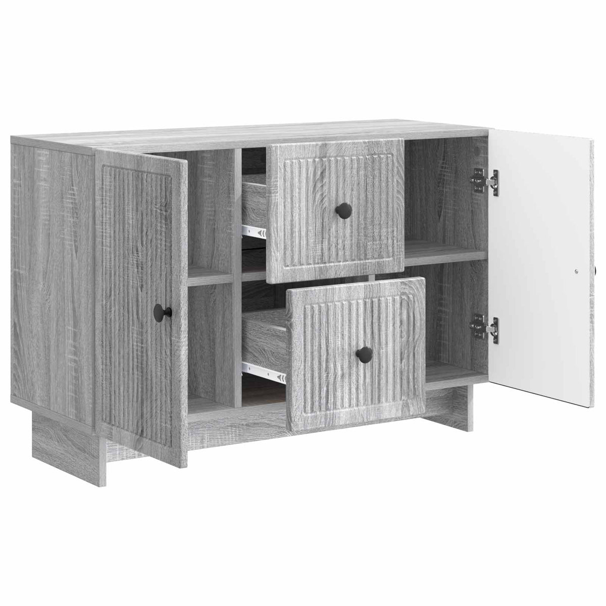 Sideboard Grå sonoma-eg 89 x 34,5 x 60 cm Konstrueret træ
