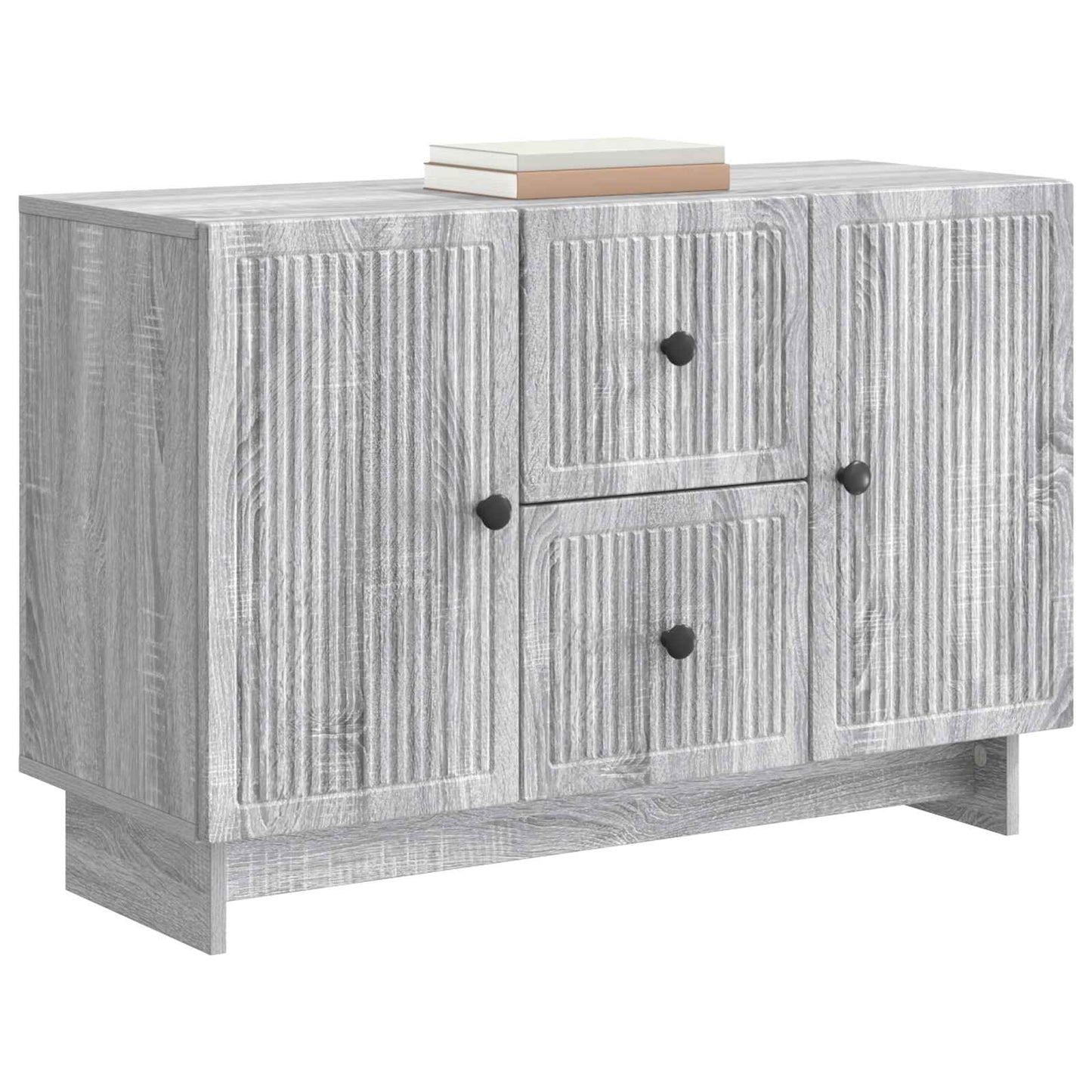 Sideboard Grå sonoma-eg 89 x 34,5 x 60 cm Konstrueret træ