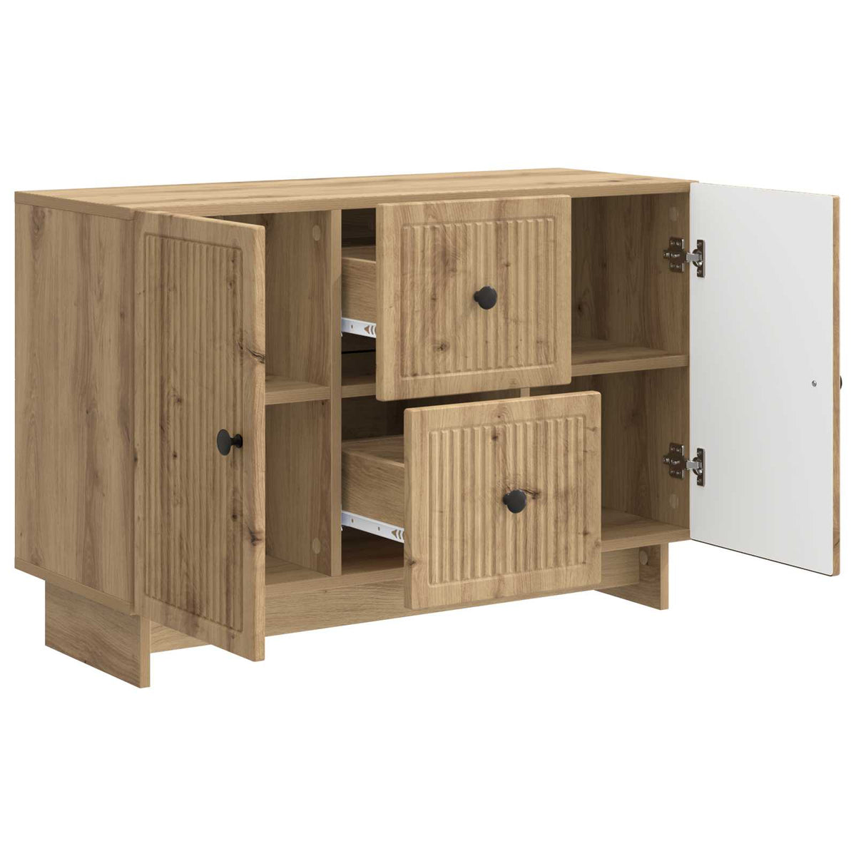 Sideboard Artisan-eg 89 x 34,5 x 60 cm Konstrueret træ