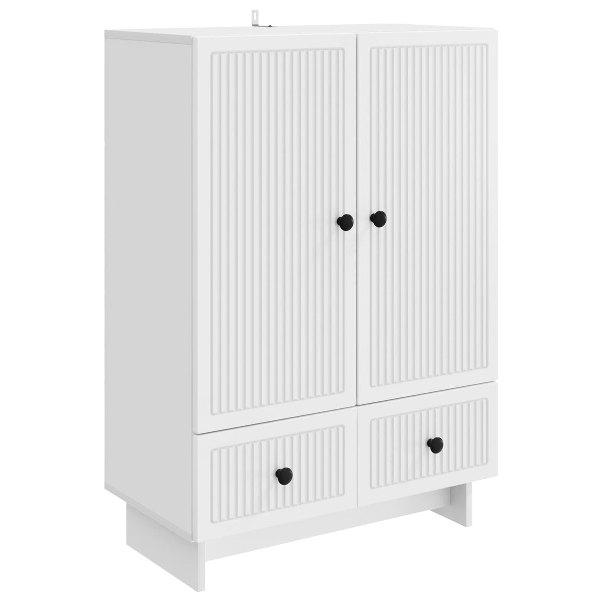 Sideboard Hvid 66 x 34,5 x 95 cm Konstrueret træ
