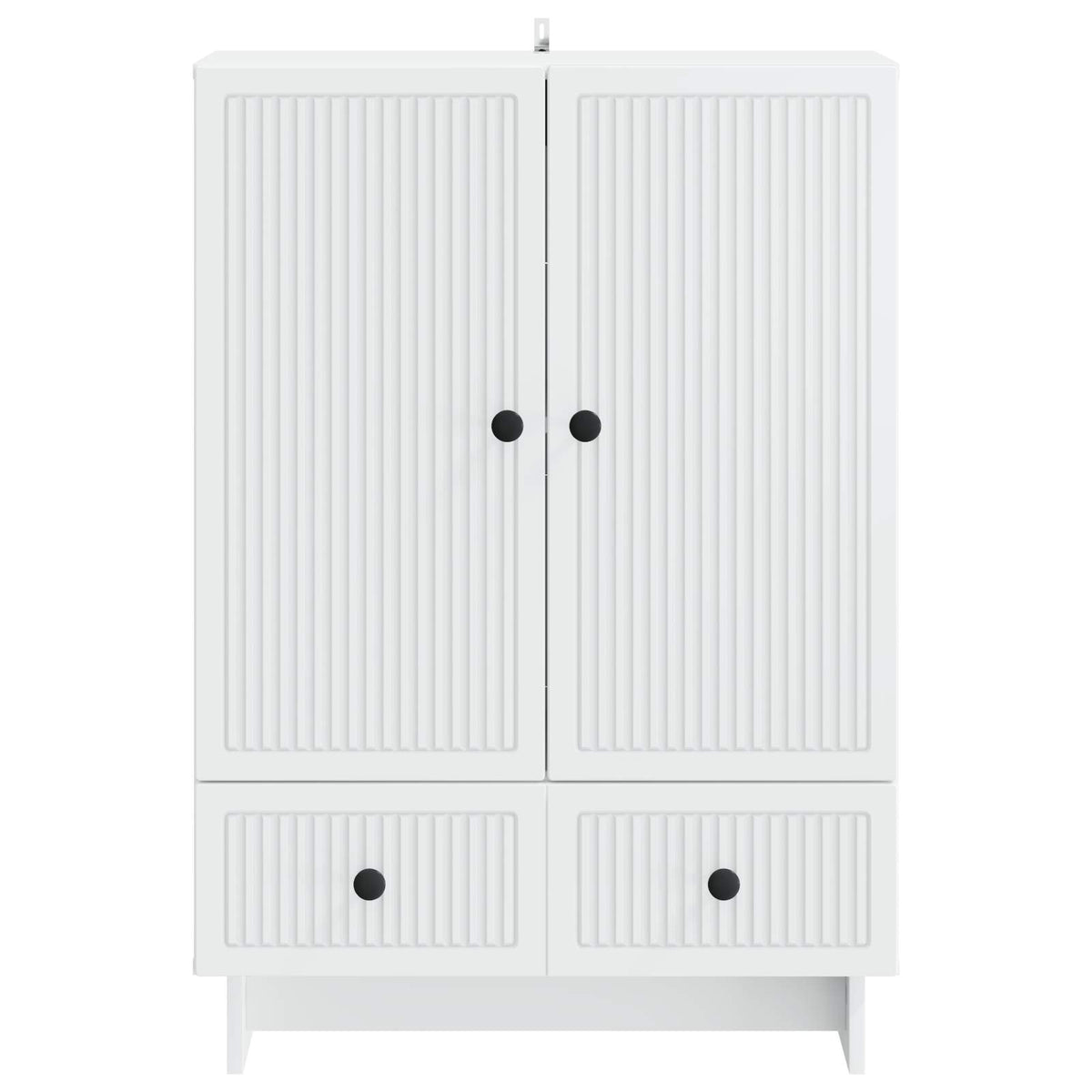 Sideboard Hvid 66 x 34,5 x 95 cm Konstrueret træ