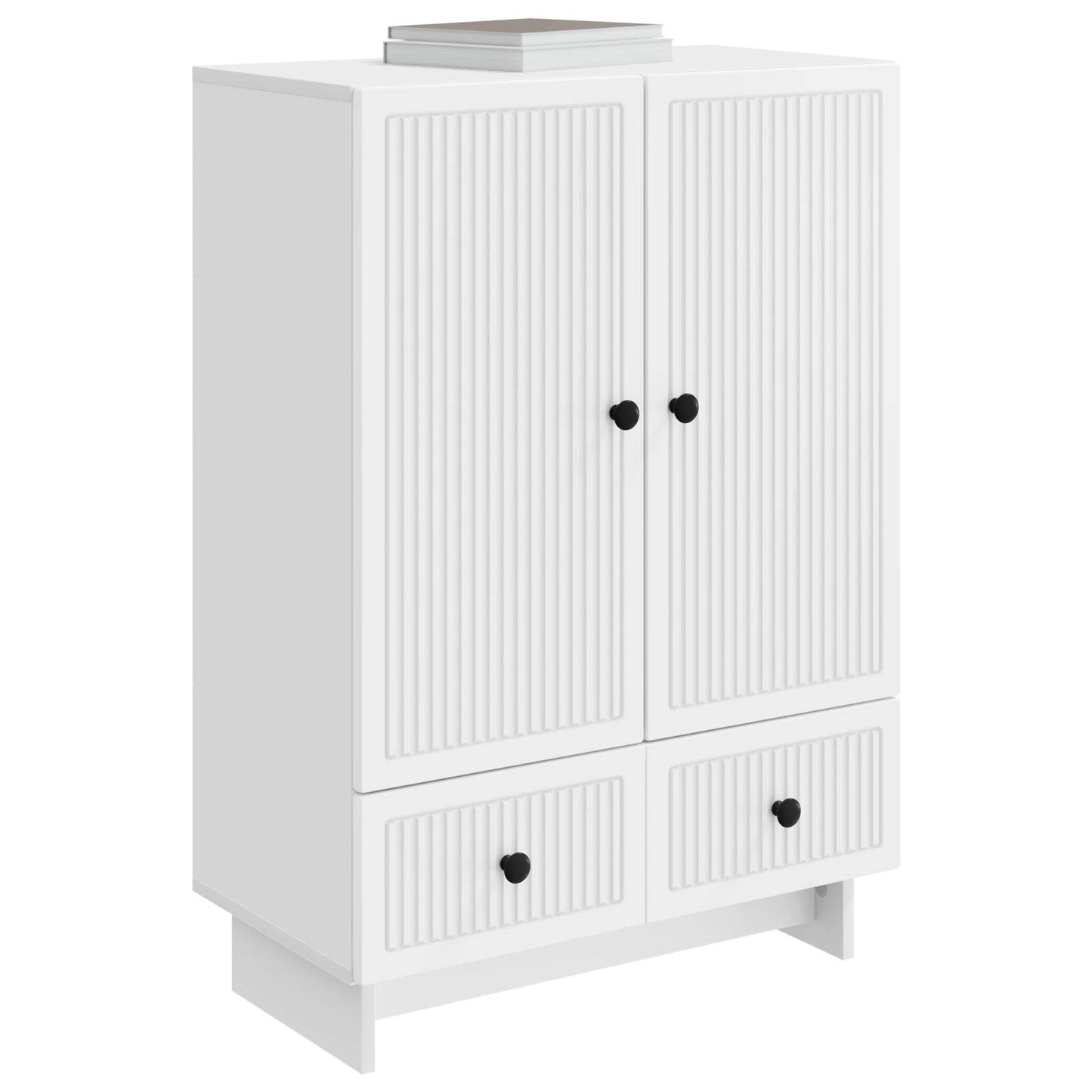Sideboard Hvid 66 x 34,5 x 95 cm Konstrueret træ