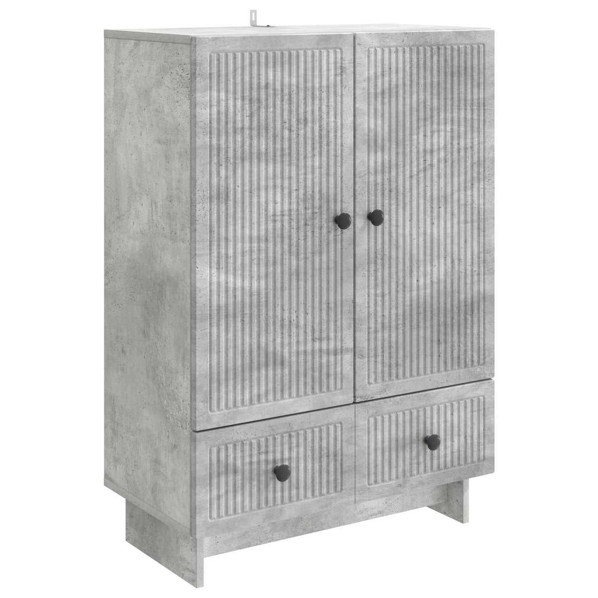 Sideboard BetonGrå 66 x 34,5 x 95 cm Konstrueret træ