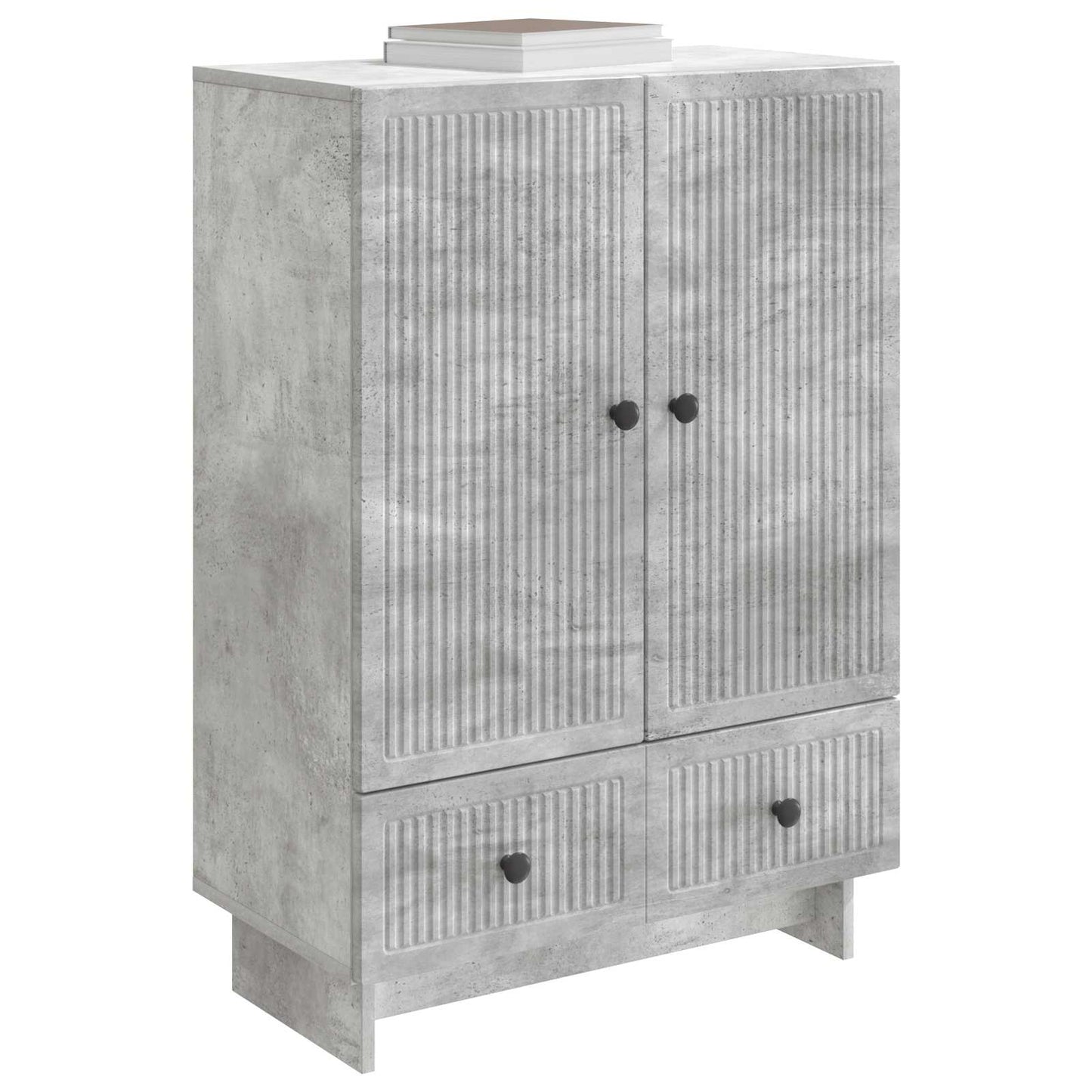 Sideboard BetonGrå 66 x 34,5 x 95 cm Konstrueret træ