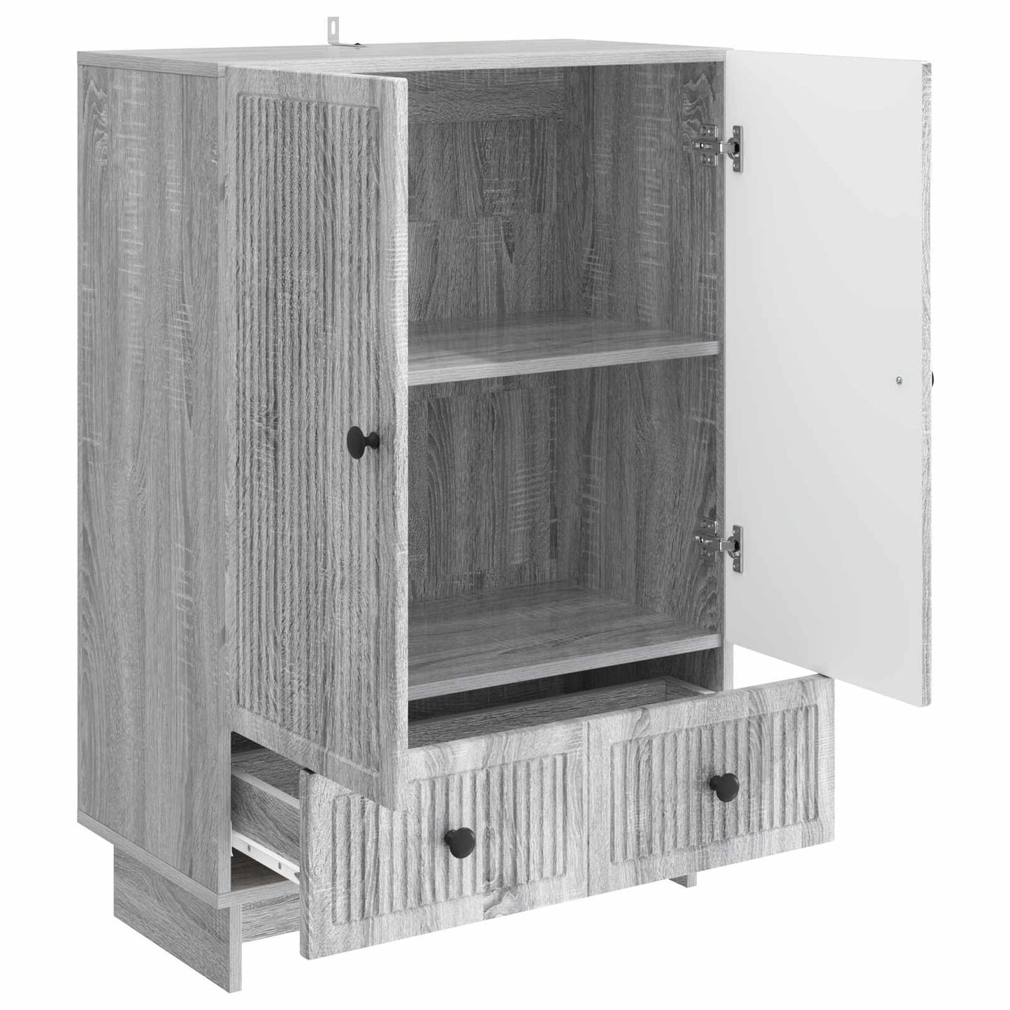 Sideboard Grå Sonoma 66 x 34,5 x 95 cm Konstrueret træ
